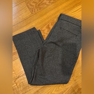LOFT Black and Gray Riviera Slim Pants NWOT